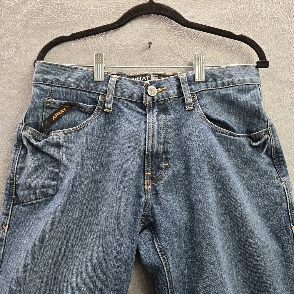 Ariat Rebar Men Jeans 30X30 Blue Denim M4 Bootcut‎ 28